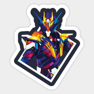 Kamen Rider Cross Z Dragon Sticker